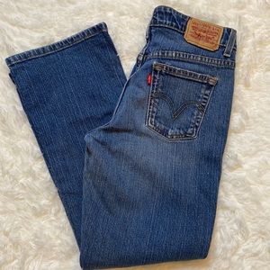 Levi’s 515 Boot Cut Rigid Denim Blue Jeans Size 6